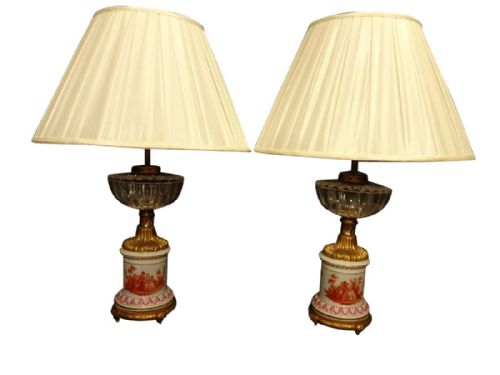 Very Good Pair of French Lamps
