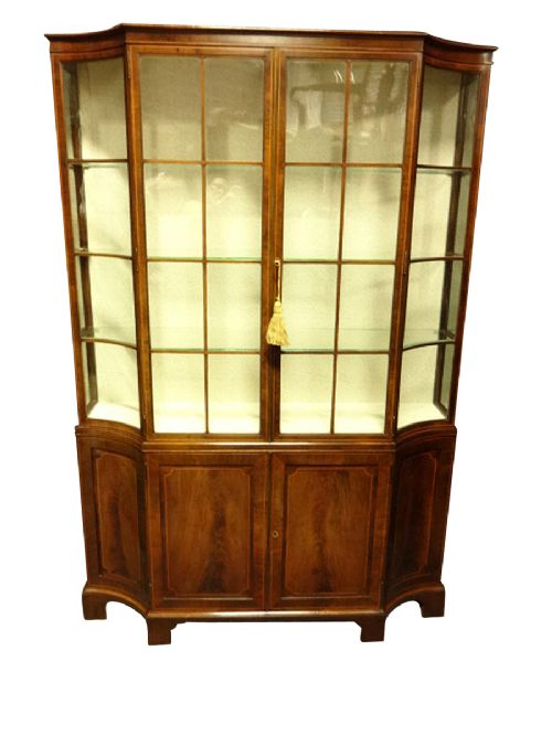 Top Quality Inlaid Mahogany Display Cabinet