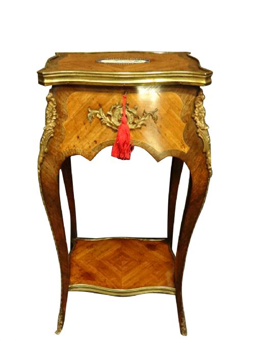 French Kingwood Workbox with Sevres Plaque