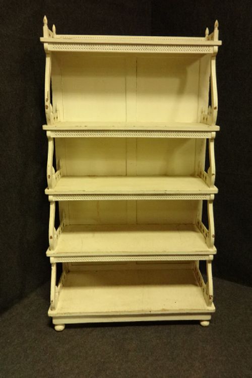 Country House Painted Regency Waterfall Bookcase