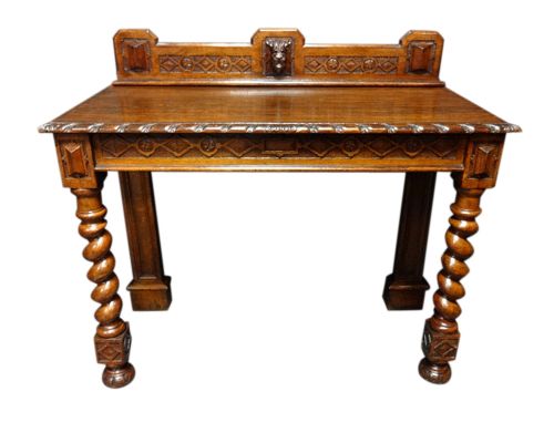 Good Oak Side Table Console by Edwards and Roberts