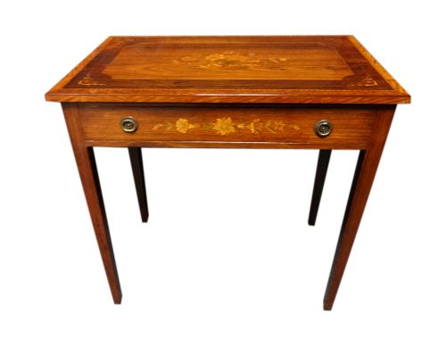 Very Pretty Rosewood Marquetry Side Table