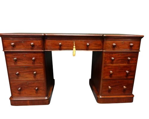 Excellent Quality Mahogany Pedestal Desk