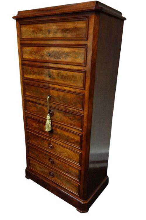 Excellent Mahogany Secretaire Chest of Drawers
