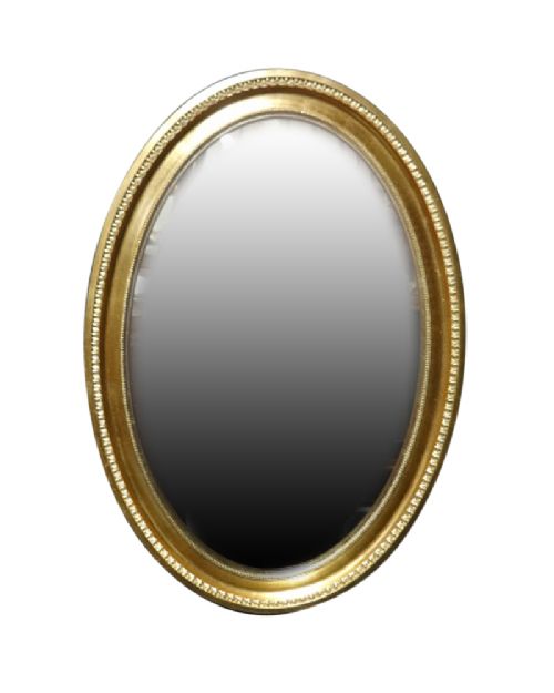 Good Gilt Oval Mirror