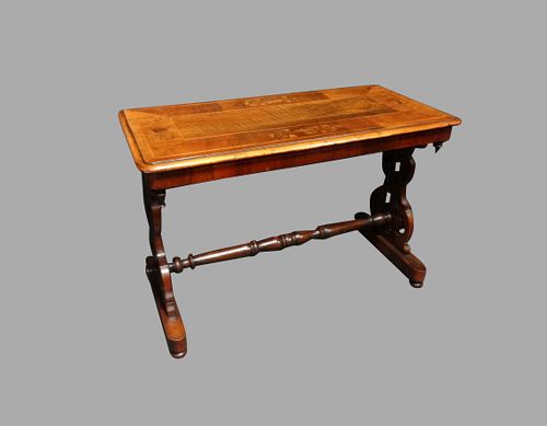 Victorian Walnut and Marquetry Coffee Table