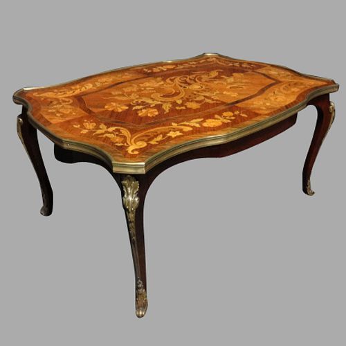 Excellent Quality French Marquetry Coffee Table