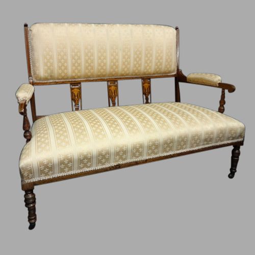 Good Edwardian Period Rosewood Inlaid Settee