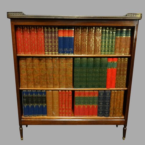 French Mahogany  Adjustable Open Bookcase