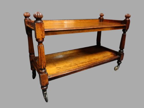 A Very Good Victorian Golden Oak Trolley