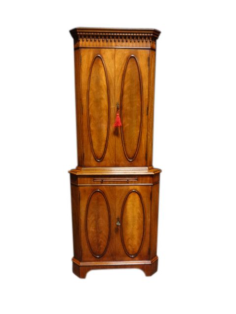 Very Good Mahogany Corner Cocktail Cabinet
