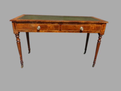 Good Quality Burr Walnut Freestanding Desk