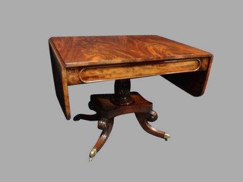 Regency Mahogany Sofa Supper Table
