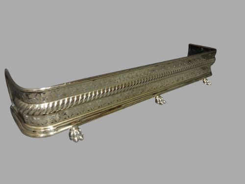 Very Good Regency Brass Fender