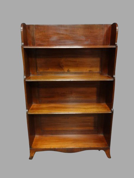 Regency Open Waterfall Mahogany Bookcase