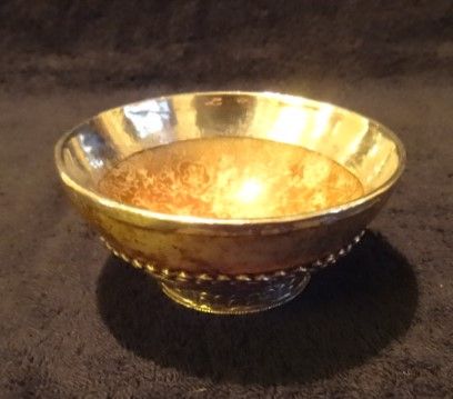 Beautiful C19th Indian Silver and Marble Bowl