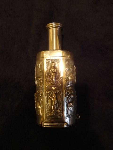 Exquisite C19th Indian Silver Perfume Bottle
