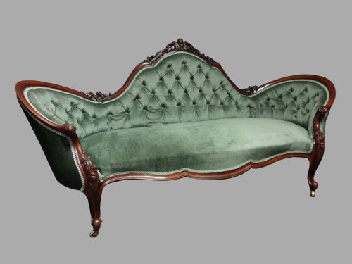 Very Good Mahogany Double Ended Chaise Settee