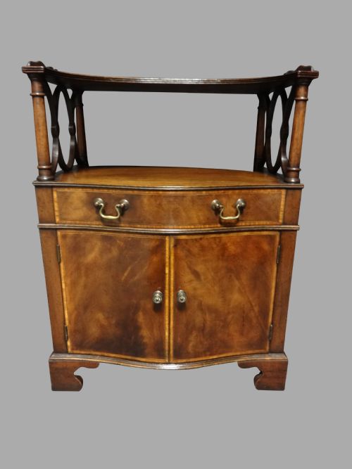 Excellent Quality Serpentine Inlaid Freestanding Sidecabinet