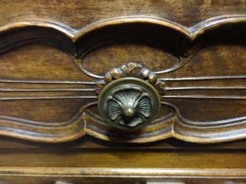fig 1. Fabulous French Walnut Commode Chest of Drawers