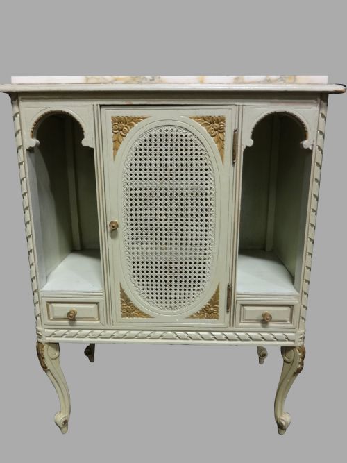 Very Pretty French Painted Cabinet