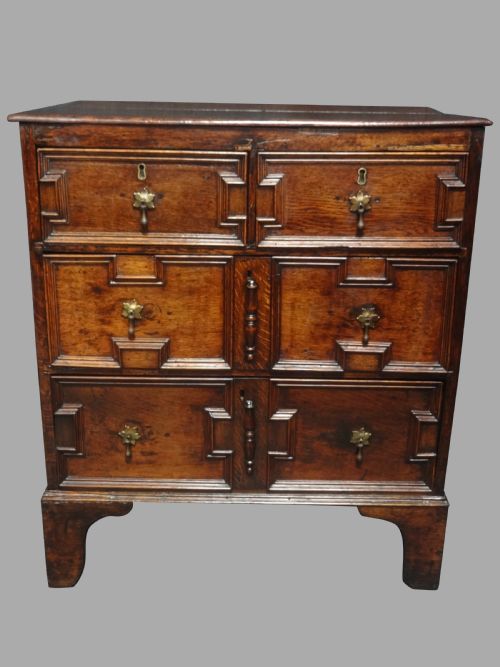 C17th Period  Oak Chest of Small Proportions
