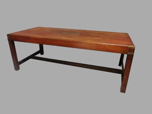 Very Good Mahogany Campaign Coffee Table