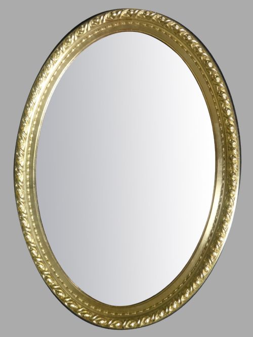 Excellent Edwardian Oval Gilt Mirror