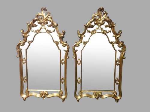 Pair Large Gilt Mirrors