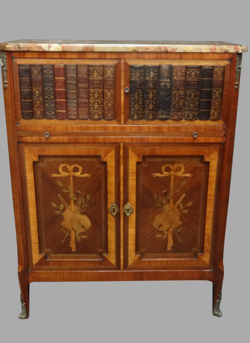 French Tulipwood Inlaid Side Cabinet