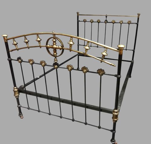Victorian Brass and Iron Double Bed