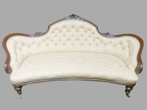 Large Outstanding Victorian Mahogany Sofa Couch