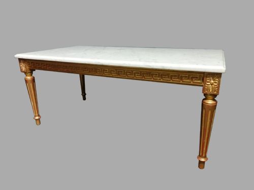 Wonderful French Gilt and Marble Coffee Table