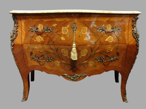Superb French Marquetry Commode Chest of Drawers