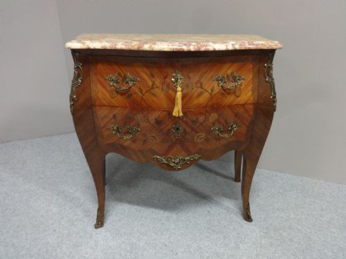 Good French Marquetry Commode Chest of Drawers