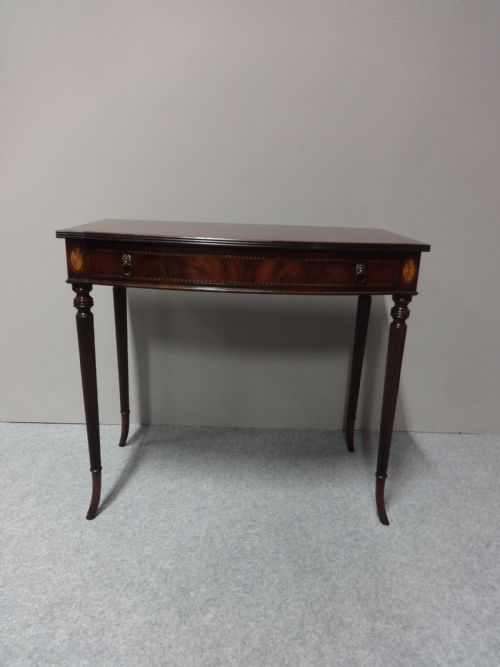 Very Good Mahogany Inlaid Side Table