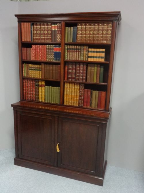 fig 1. Top Quality William 4th Mahogany Library Bookcase