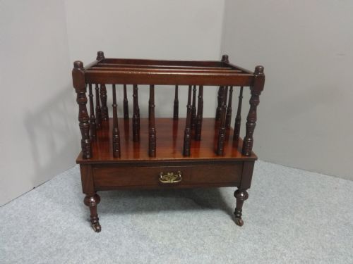 Good Edwardian Mahogany Canterbury
