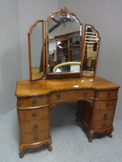 Wonderful Burr Walnut Dressing Table