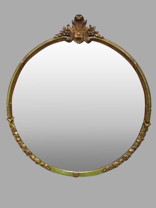 Wonderful Large Gilt and Painted Mirror