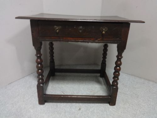 C18th Period Oak  Side Table
