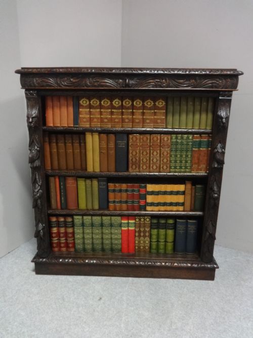 Very Good Oak Green Man Bookcase