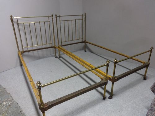 Super Pair Single Brass Beds by Heals