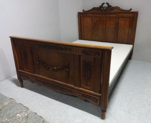 King Size French Oak Bed