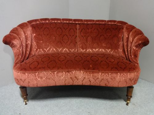 Superb Walnut Two Seater Sofa