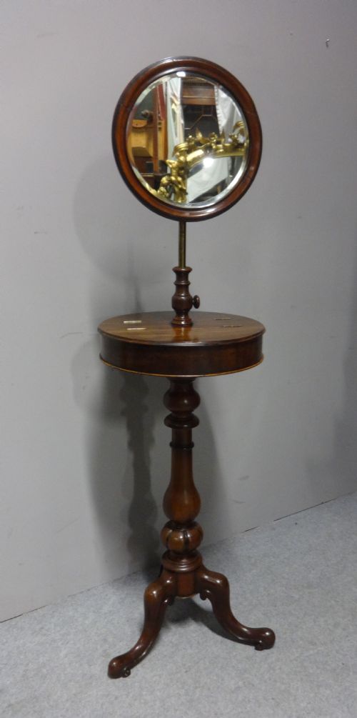 Victorian Mahogany Barbers Shaving Stand