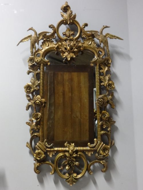 Outstanding Chippendale Gilt  Wall Mirror