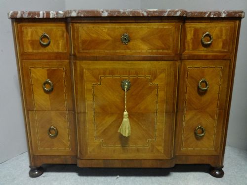 Superb French Tulipwood Inlaid Commode Chest of Drawers