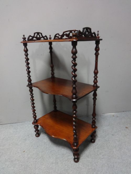 Lovely Turned  Mahogany Stand