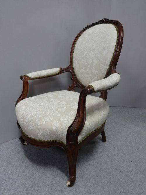 Victorian Mahogany Ladies Armchair